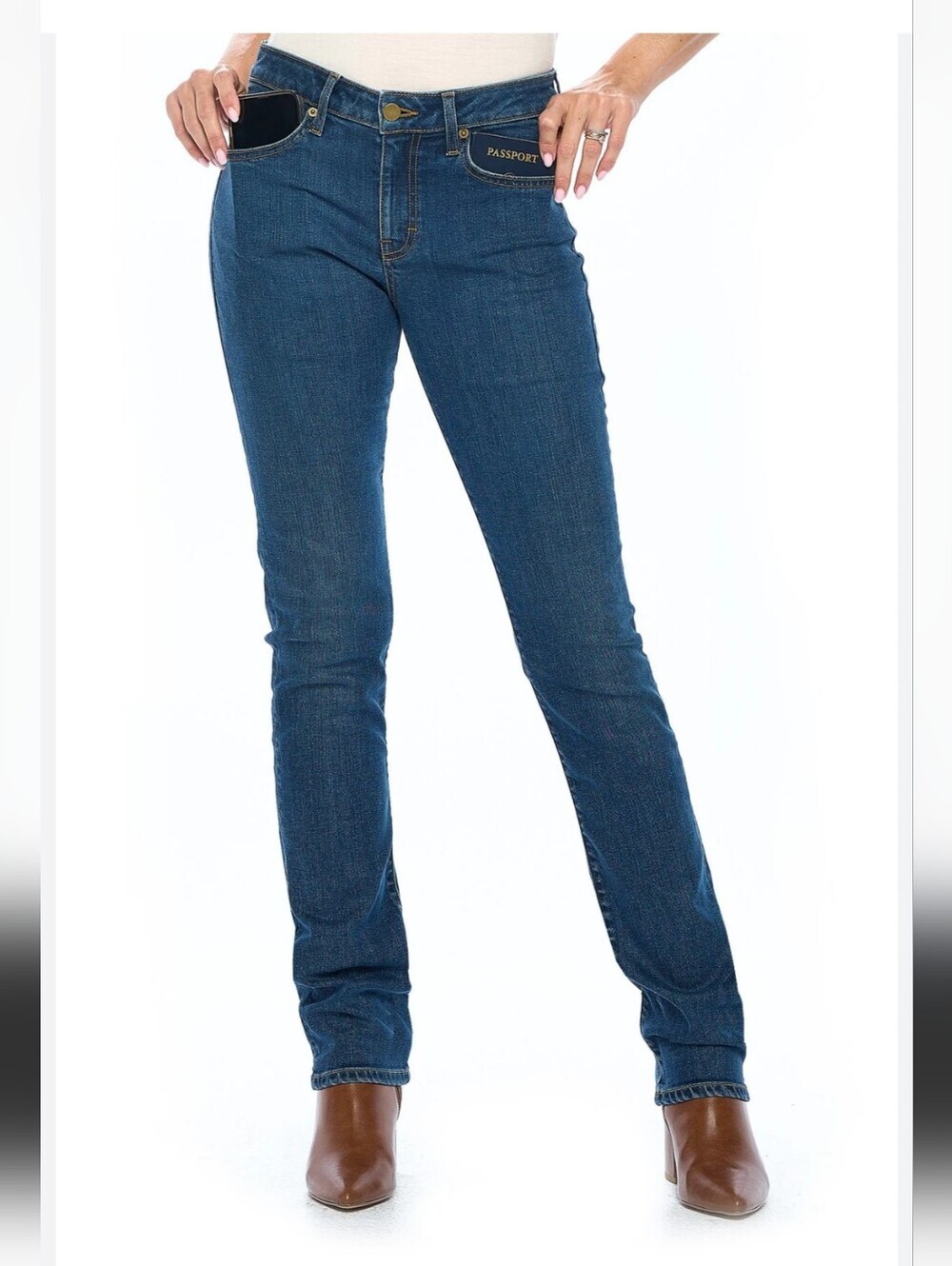 Aviator Women's Dark Blue Boot Cut Jeans